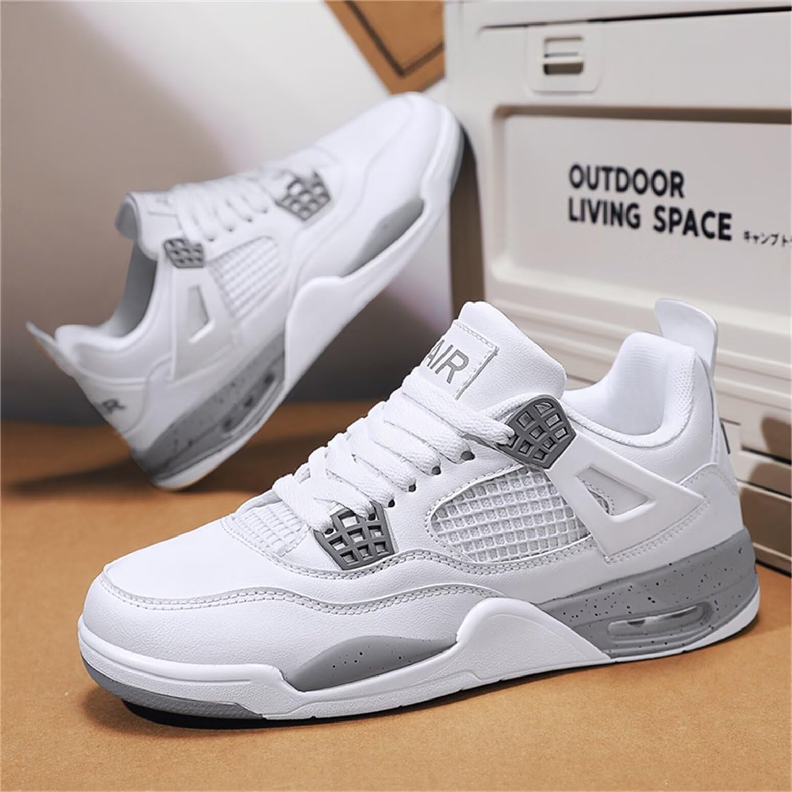 Zapatillas de Baloncesto para Hombre Retro Skate clásicas Suela de Goma Moda Zapatos Deporte Antideslizantes Botas de Baloncesto para Entrenamiento al Aire Libre