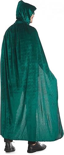 Miniatura 6 de LMYOVE Capa de terciopelo con capucha para adulto, disfraz de Navidad y Halloween