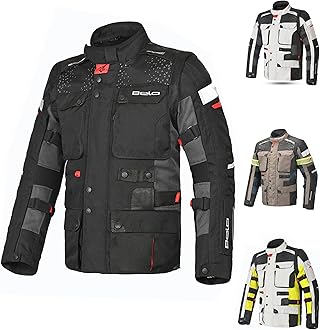 MAXIMO-MOTO Motorbike Jacket for Men Motorcycle Waterproof Windproof Touring Jacket CE Class A Certified Protective Coat EN: 17092-4:2020