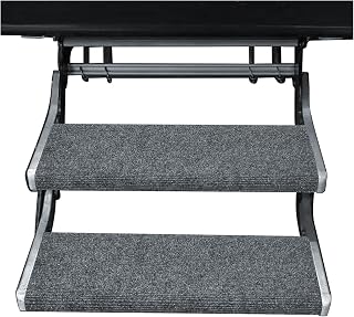 RV Step Covers 2 Pack, 18-23 Inch Wide RV Step Rug Camper Stair Cover for Manual & Electric RV Steps