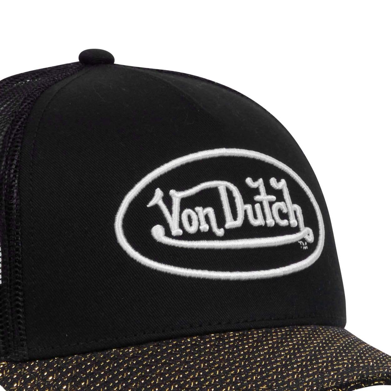Von Dutch Berretto da uomo e donna, berretto da camionista, visiera glitterata, regolabile