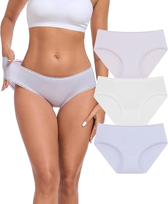 ANLIQI Womens Modal Underwear Soft Hipster Panties for Women Pack Breathable Moisture Wicking Briefs Ladies Underpants