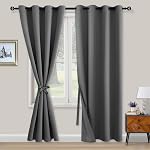 XWZO Door Curtain for Doorway Privacy and Bedroom Closet, 80 Inches Long Room Darkening and Thermal Insulated Room Divider Doorway Curtain Grommet Top, 1 Panel, W42 X L80, Ivory