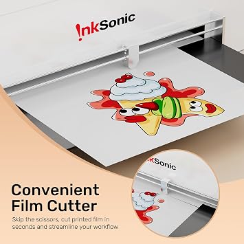 InkSonic R1390 A3 DTF Printer, C13A DTF Transfer Machine for Apparel Printing with Roll/Sheet Feed, One-Click Ink Setup, White Ink Circulation & Auto Cleaning, Versatile Multi-Fabric Printing