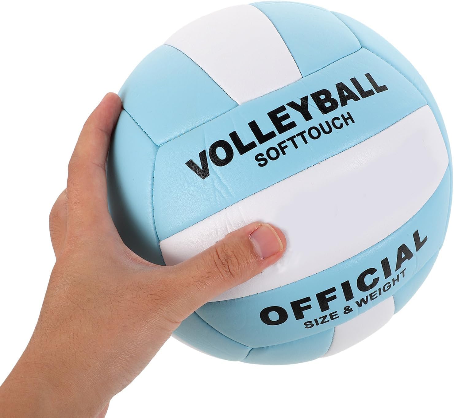 Luxshiny Soft Volleyball Size 5 Official Standard Pu Material Machine-Stitched for Indoor and Beach Gym Training Suitable for Adults and Teens Sturdy Control Performance Sports Ball