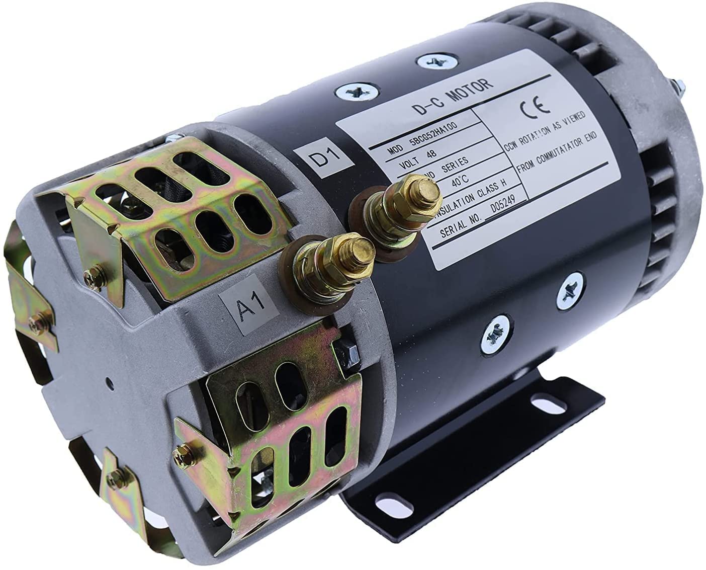Solarhome New 48V CW 2.06kW Function Motor 48504GT 5BCG52HA100 140-22-4001A 94196 Compatible with Genie Articulated Boom Lift Z-30/20N Z-34/22 DC Z-34/22N Z-45/22 DC Z-45/25J