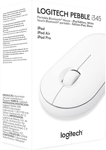 Miniatura 7 de Logitech Pebble i345 - Ratón inalámbrico Bluetooth para iPad, color blanco roto, 4.2 x 2.3 x 1 pulgadas