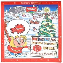 Loacker, Calendario dell’Avvento Gnometti XL 2025, Mix di 24 Loacker, Wafer e Cioccolatini Gusti Assortiti, Idea Regalo, Natale, da Appendere o da Tavolo, Cartone Riciclabile, 222g