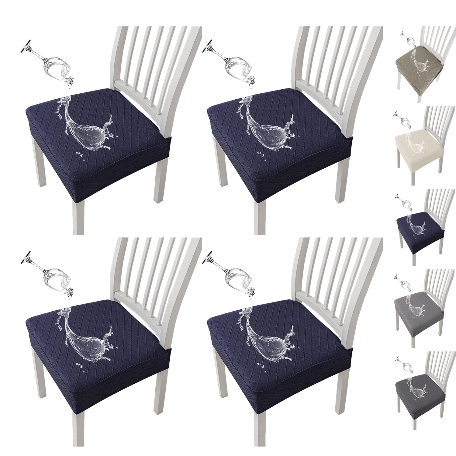 Housse de chaise universelle imperméable pour protéger la salle à manger des repas de famille