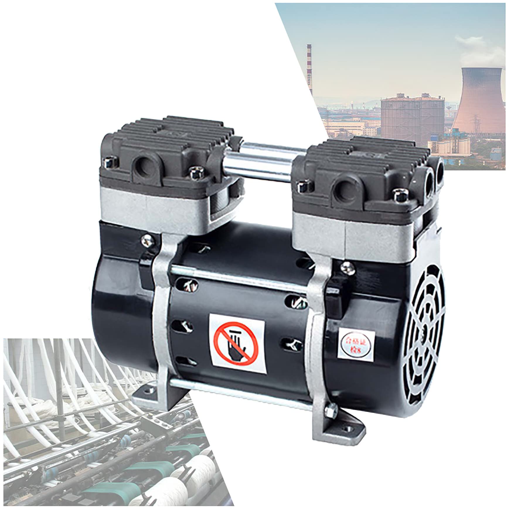 Buy Portable Oilfree Vacuum Pump, 2 Stage 50L/m Oilfree Laboratory Vacuum Pump, Medical Mute