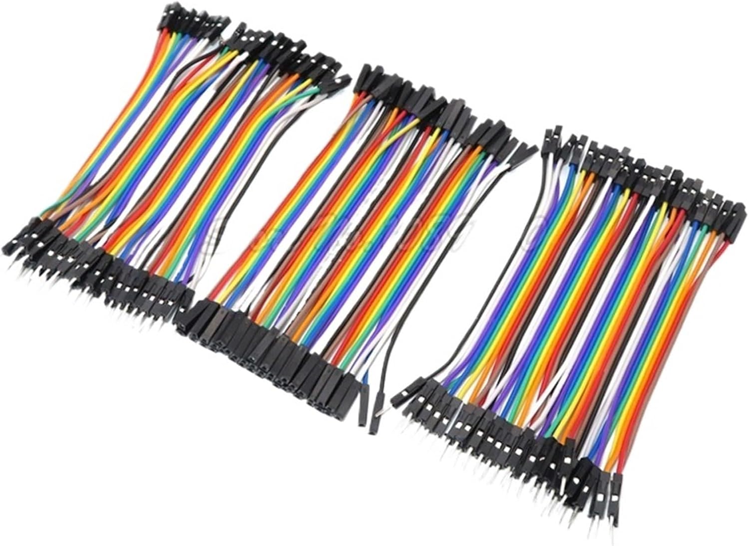 120pcs 10cm 20cm line Male to Male + Male to Female and Female to Female Jumper Wire Cable(F-M(20CM) 40PCS)
