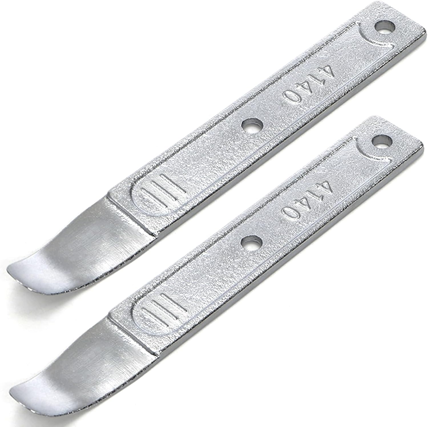 Okllen 2 Pieces 4140 Pry Tool, Premium Chrome Steel Pry Bars for Auto Trim Removal, Pocket Mini Pry Bar Set for Dash/Door Panel/Headlight, Scratch-Free Car Repair Tools
