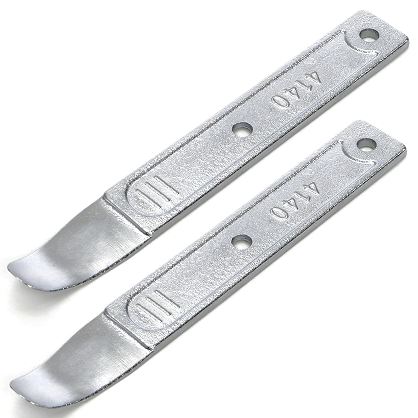 Okllen 2 Pieces 4140 Pry Tool, Premium Chrome Steel Pry Bars for Auto Trim Removal, Pocket Mini Pry Bar Set for Dash/Door Panel/Headlight, Scratch-Free Car Repair Tools