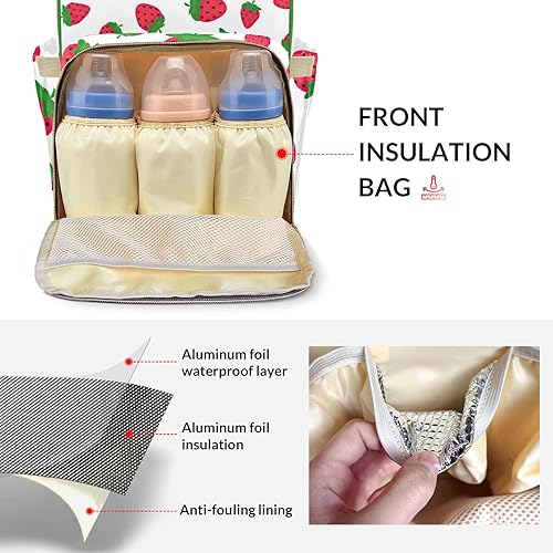 Miniatura 6 de Bolsas de pañales personalizadas con nombre para mamá, bolsas de enfermería, regalos para mamá y papá, Pattrn 5, Mochilas Daypack