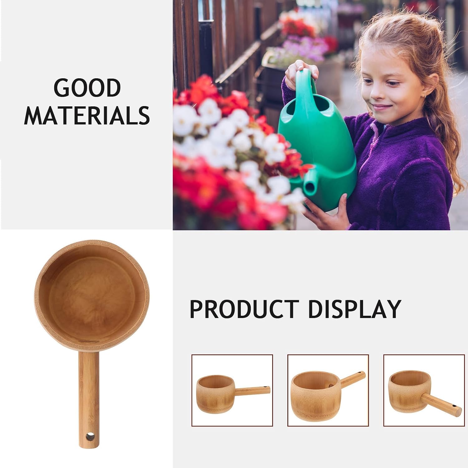 Water Ladle Long Handle Kitchen Scoop Sturdy Garden Water Scoop Practical Ladle for Watering Plants Household Use