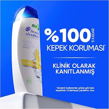 Head & Shoulders Lemon Refreshment Anti-Dandruff Daily Use 330 ml Shampoo for Oily Hair