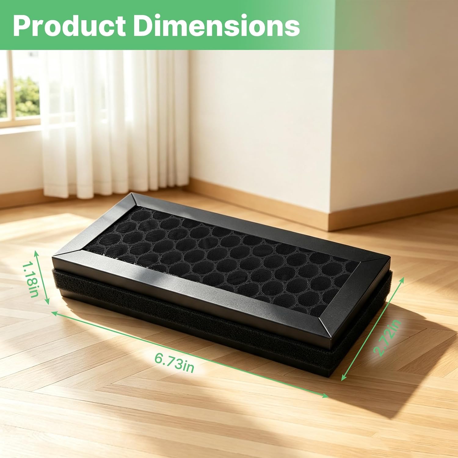 2 Pack Replacement Activated Carbon Filter Compatible with Luma Litter Box image 2