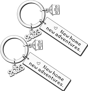 New Home Keyring Gifts 2023 Housewarming Gifts for New Homeowner House Keyring Moving in Keychain New Home Owner Real Estate Agent