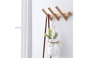 homeamy Wood Coat Rack - Modern Functionality and Timeless Style
