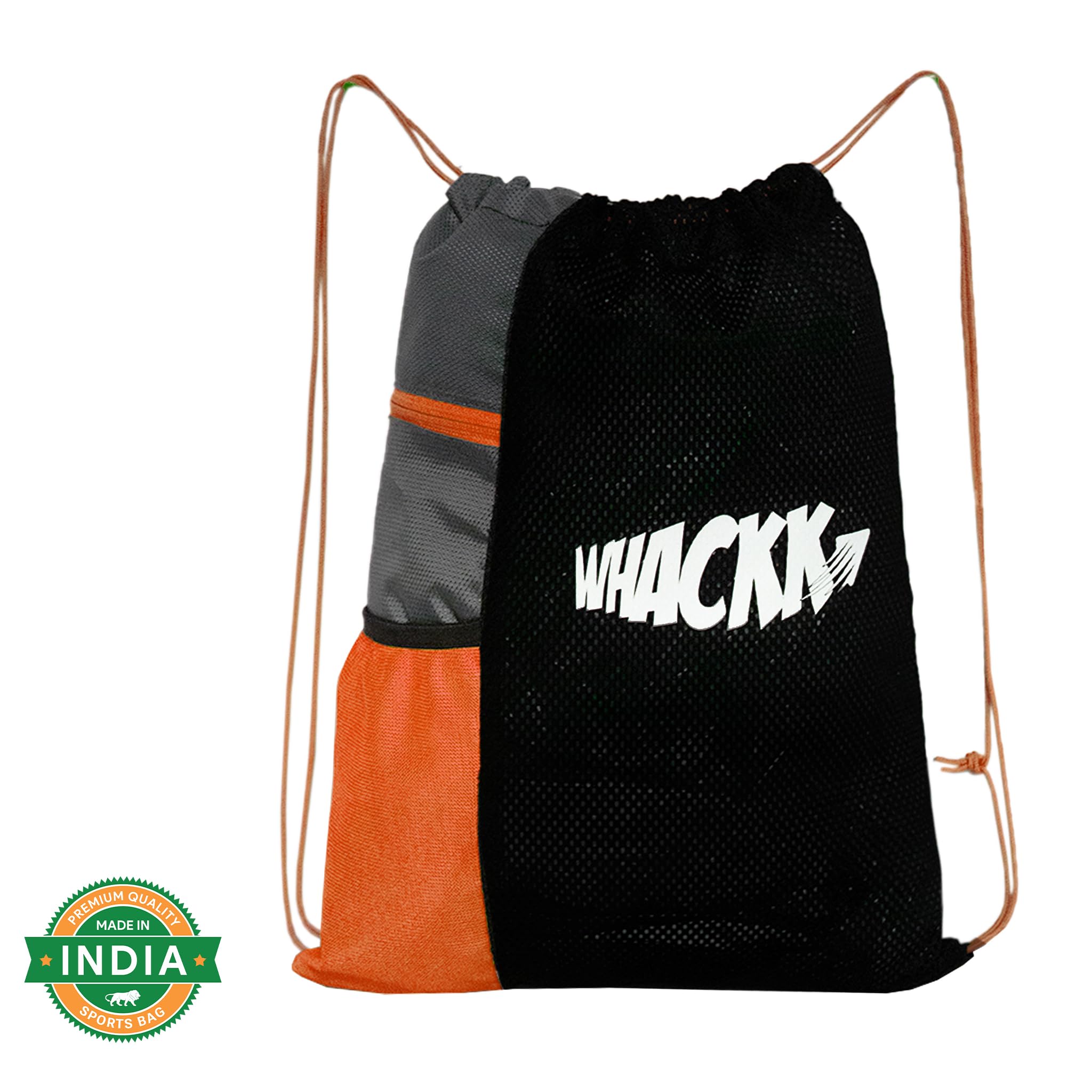 Whackk Joss 9L | Bolsa deportiva | Bolsas para equipo de natación | Bolsas de netball | Bolsas secas | Bolsa con cordón para zapatos y ropa | Equipo deportivo | Bolsillo para accesorios | Bolsa de