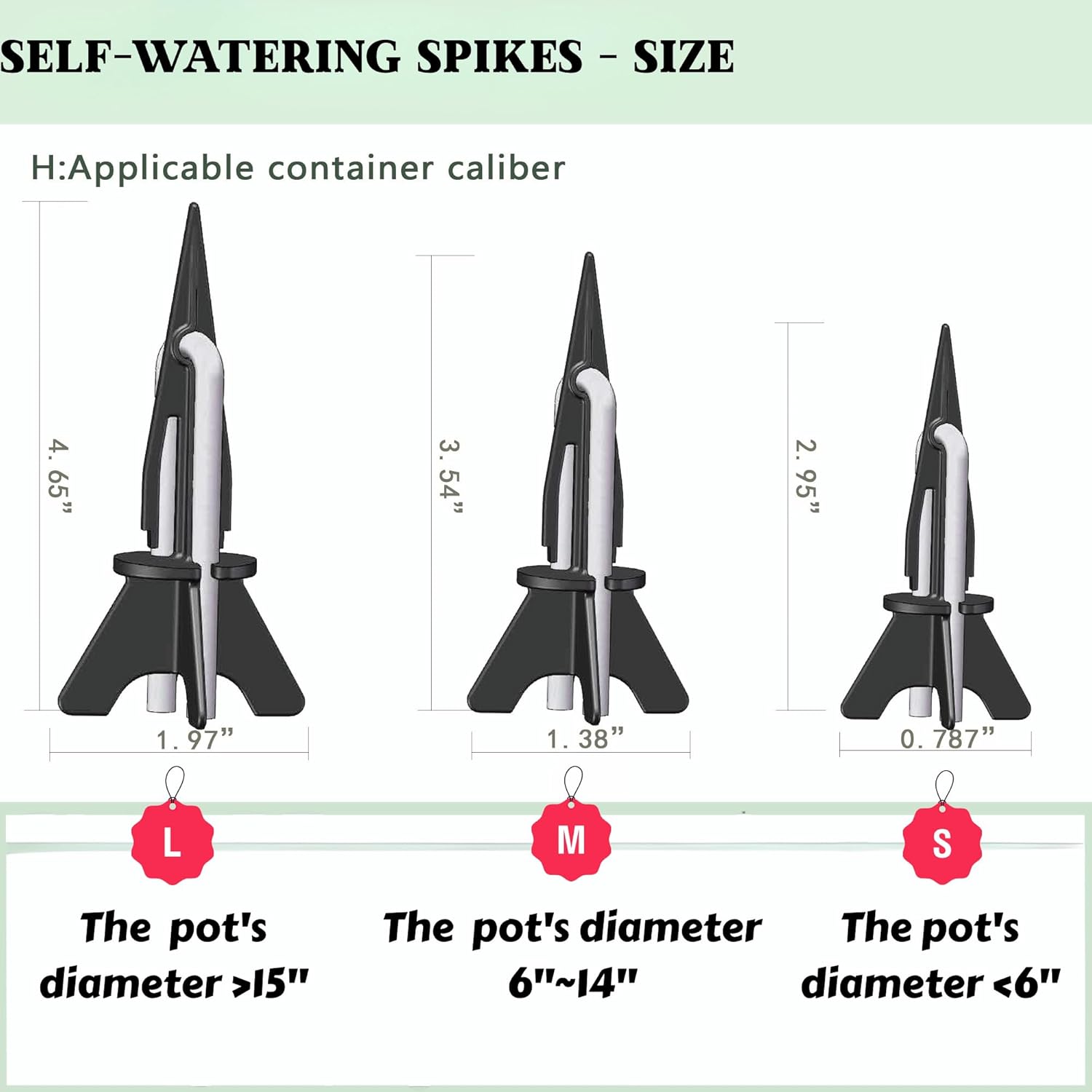 GreenShip 4-Pack Patented Self-Watering Spikes – DIY Plant Watering System for Indoor Plants, Fits Grower Pots, Reuse Containers, Automatic Self-Watering Stakes (Small)