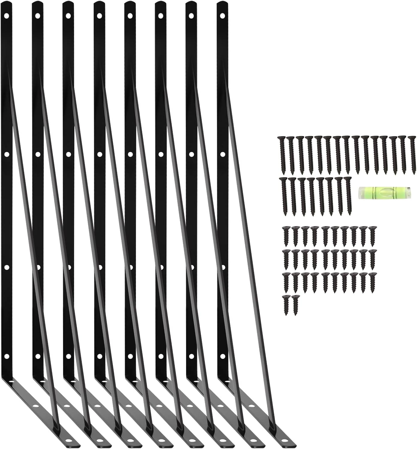 Fetcoi 8 Pack Heavy Duty Shelf Brackets 19.68 x 11.81inch