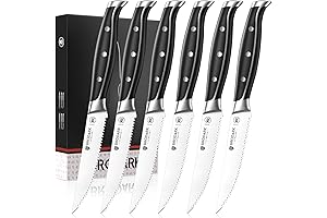 Steel-King Series: An Arsenal of Precision Serrated Steak Knives