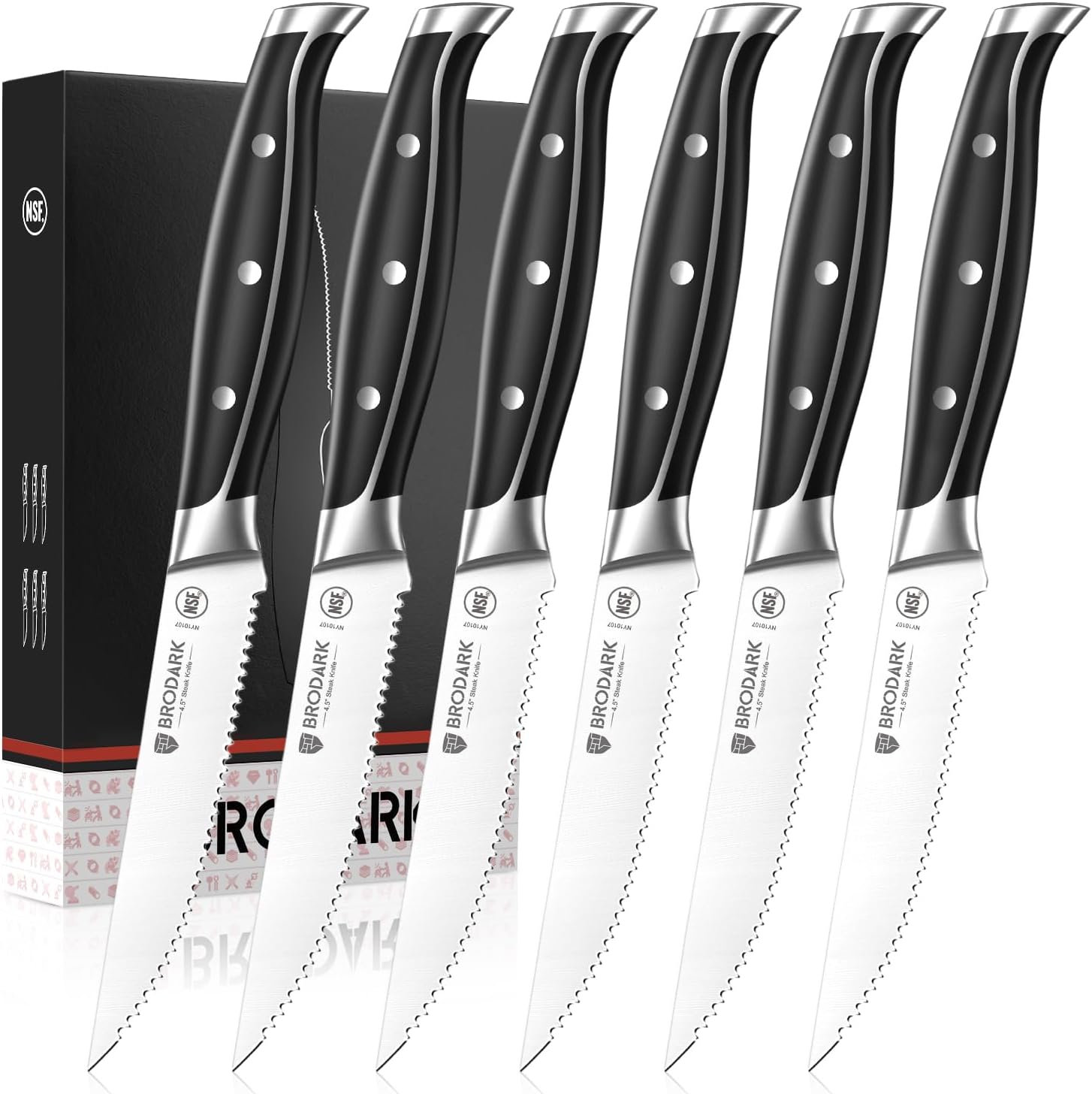 8 LONGHORN STEAKHOUSE STEAK KNIVES New! BBQ Kitchen