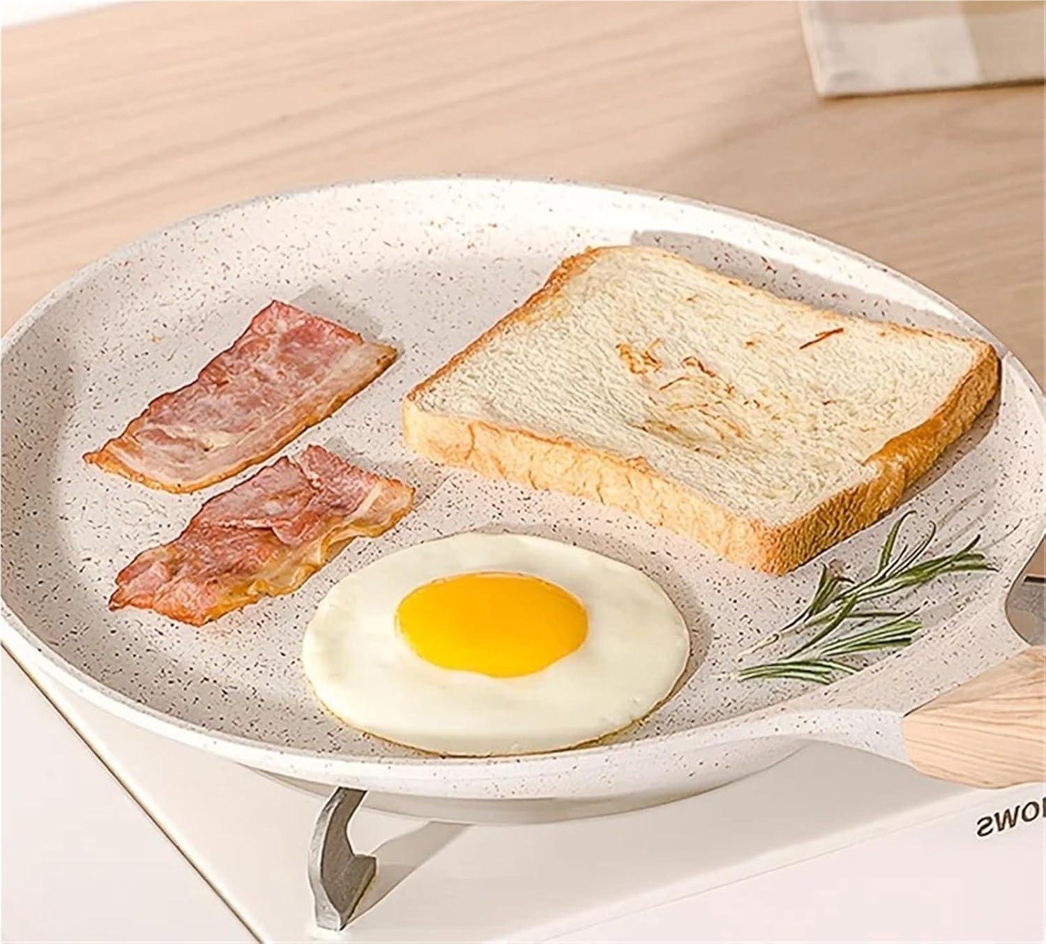 Compatible For Ceramic Coated Pancake Pan, Multi-Size Non-Stick Skillet With Handle For Universal Stovetop Use(28cm)