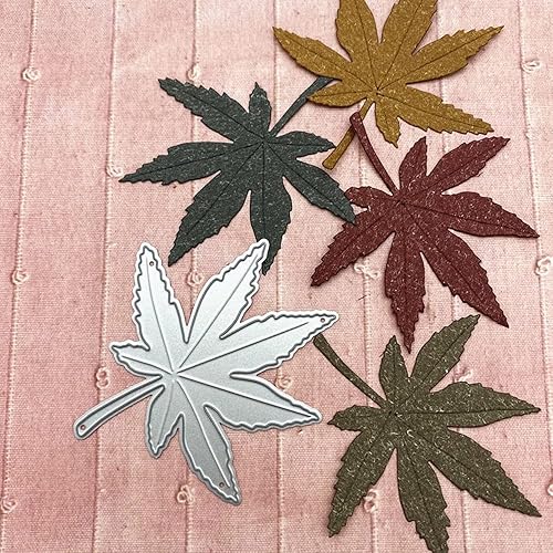 Miniatura 10 de 9 troqueles de corte de hojas de arce, hojas de arce otoñales, plantillas de estampado de metal para álbumes de recortes y manualidades, álbum de