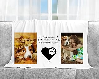 Personalized Pet Memory Blanket Pet Loss Snuggle This Blanket Keepsake Dog Memorial Gifts Name & Photo Blanket