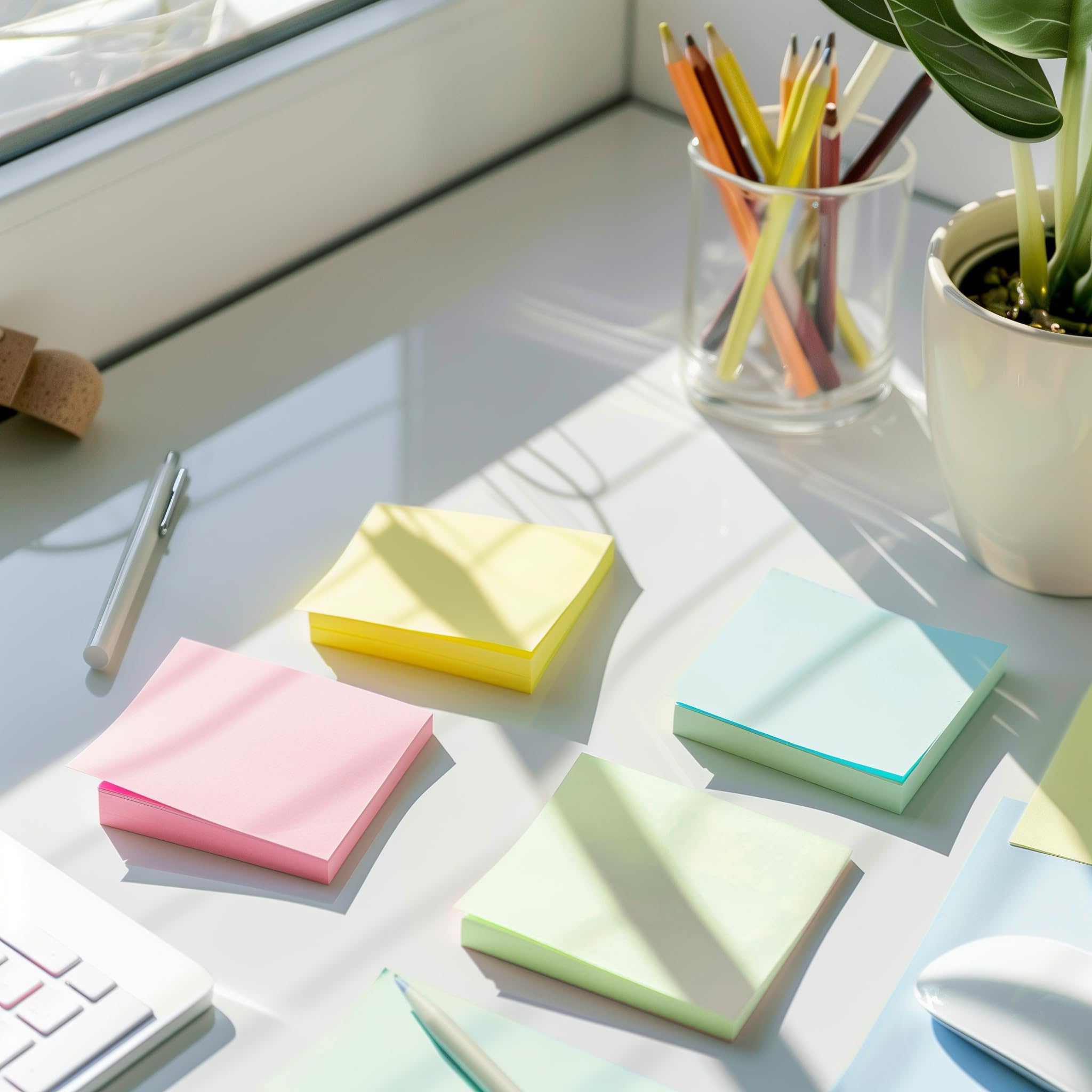Post-it® en papier 100% recyclé - 76 x 76 mm - Notes - 3M - bloc de 100 feuilles - couleurs Post-it® en papier 100% recyclé - 76 x 76 mm - Notes - 3M - bloc de 100 feuilles - couleurs