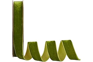 arricraft 18.5 Yards × 1 Inch Single Side Velvet Ribbon, Satin Ribbon...