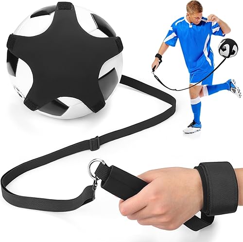 Miniatura 9 de TOBWOLF 2 unidades de entrenamiento de fútbol, red de entrenamiento de retorno de fútbol para pelota de tamaño 3, 4, 5, manos libres, ayuda de