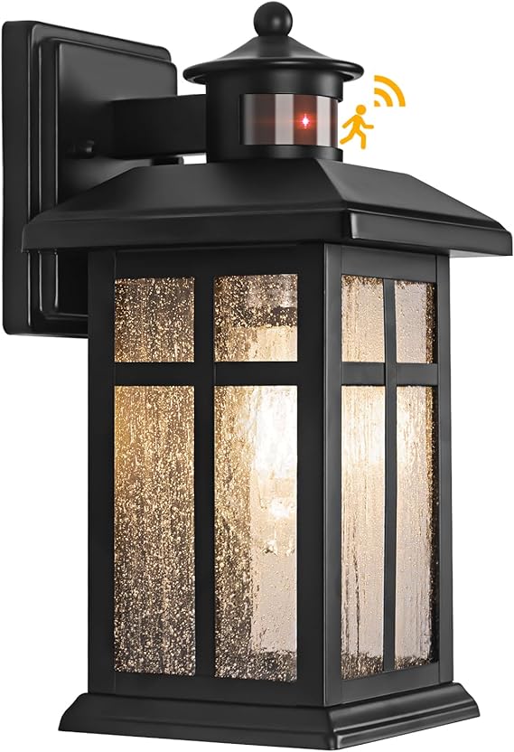 Brilvibera Outdoor Wall Lights Motion Sensor Updated Dusk to Dawn