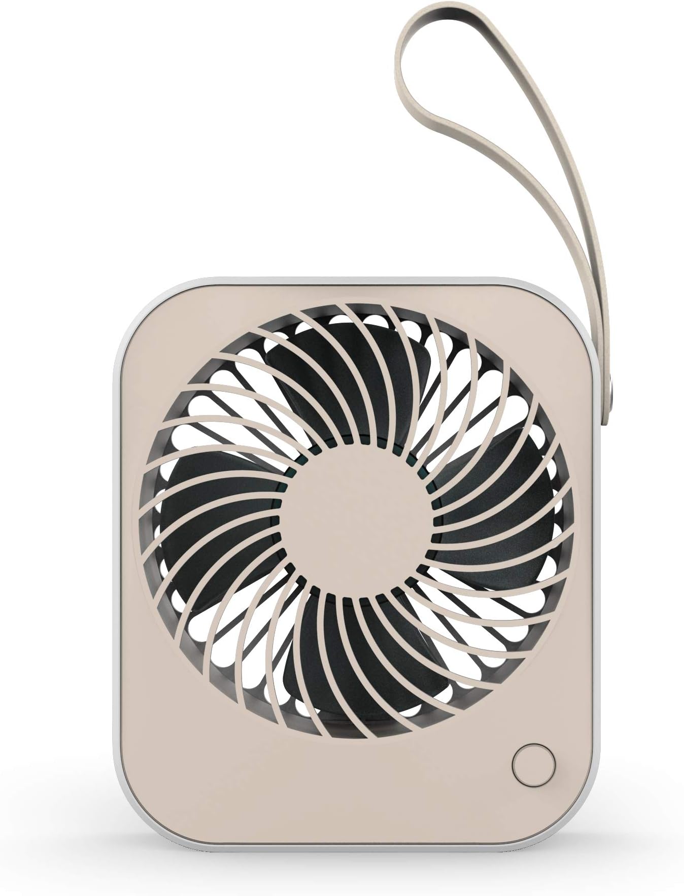 Jusdon 5 Inch Mini USB Desk Fan, Rechargeable Portable Fan, Super Quiet with 55° Adjustable Angle, Table Cooling Fan for Office/Home/Study/Bedroom, Two Speeds for Option.