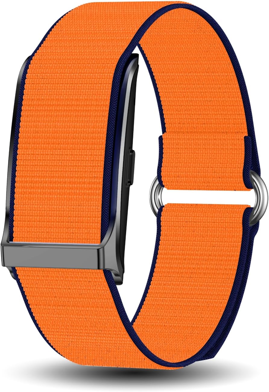 Rastreador de actividad física para hombres y mujeres, pulsera inteligente con rastreador de actividad y monitor de sueño, 127 modos deportivos, 10 m de agua, duración (naranja)