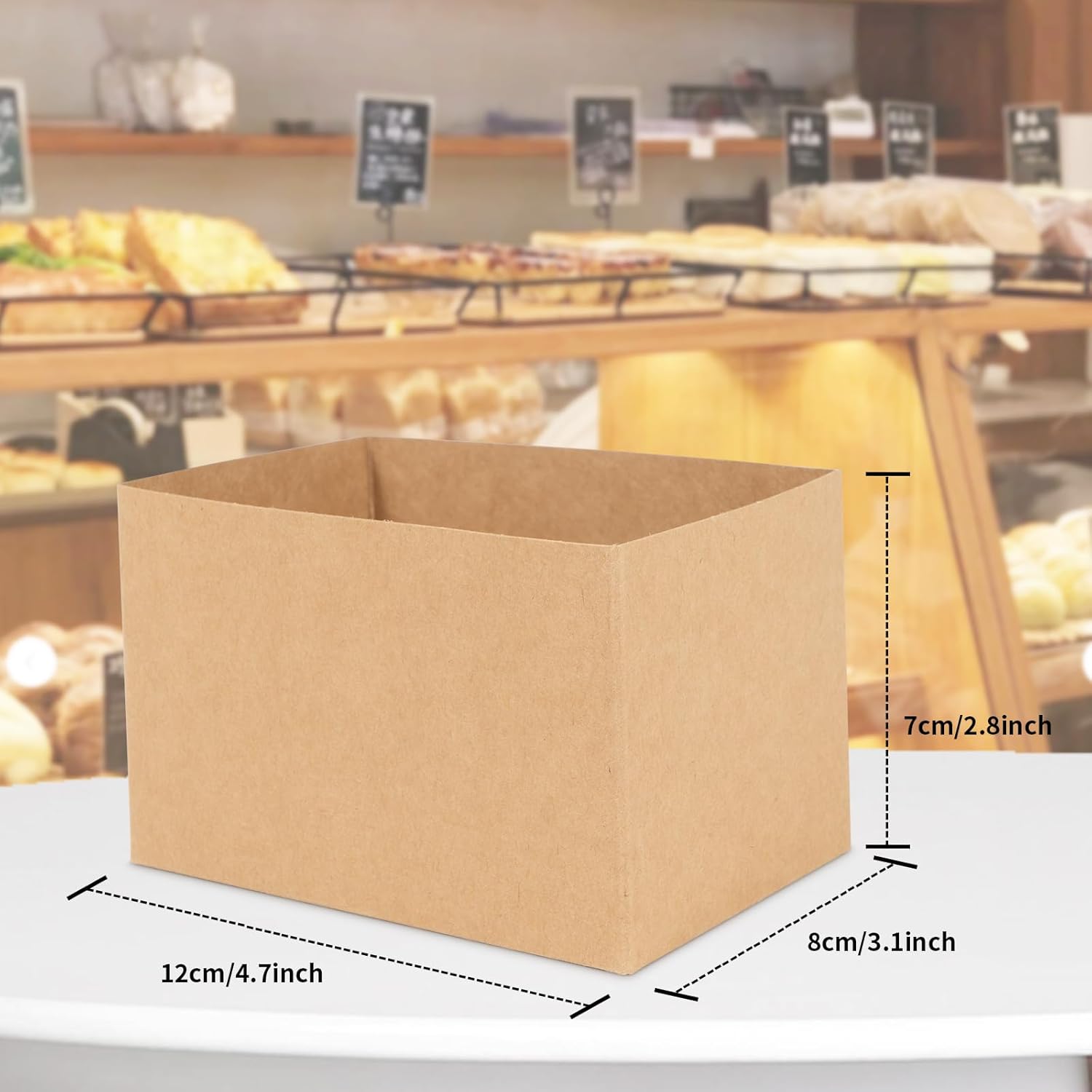 200 Pcs Sandwich Boxes Take Out Food Containers Paper Sandwich Packaging Boxes Toast Holding Bread Tray for Restaurant, Picnic and Party