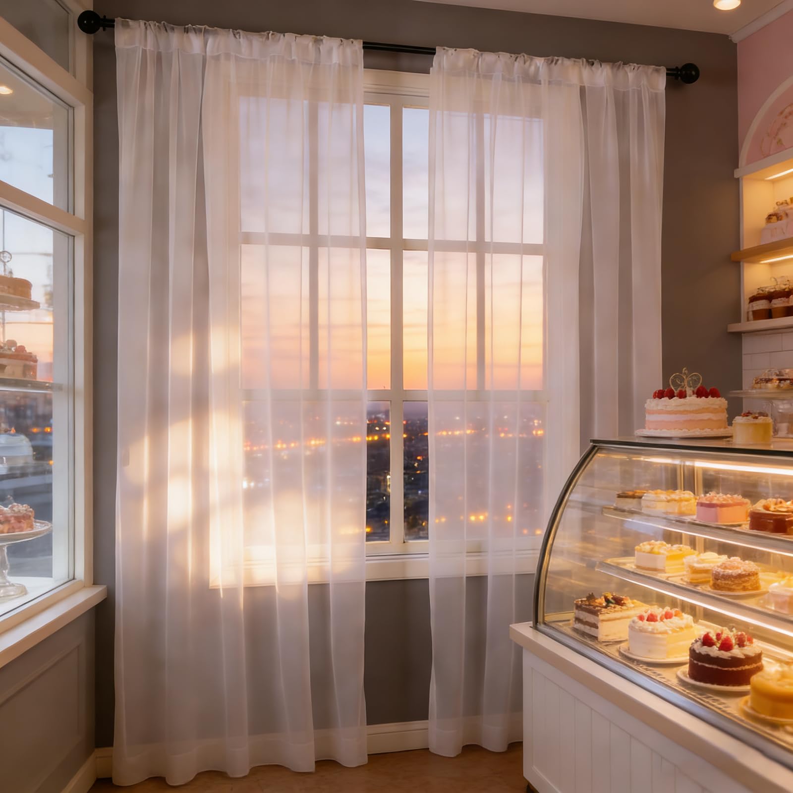 Cortinas visillos para salón y dormitorio que crean ambientes acogedores y luminosos