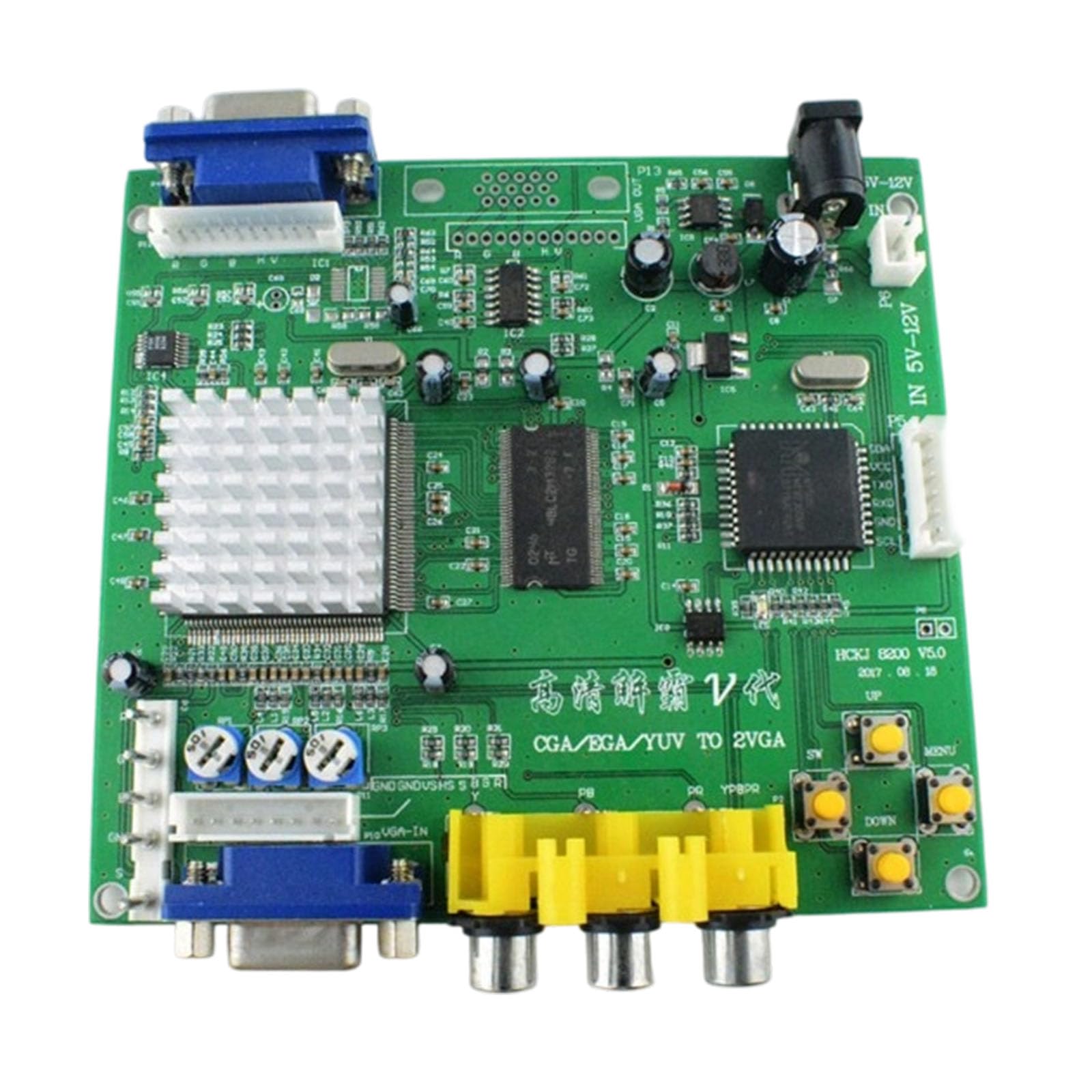 Convertidor RGBS a VGA que elimina parpadeos con placa optimizadora 7