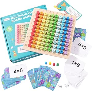 Jouet Montessori Mathématiques En Bois - 141 Pièces - Apprendre à Compter, Additions, Soustractions - 2-6 Ans - 7