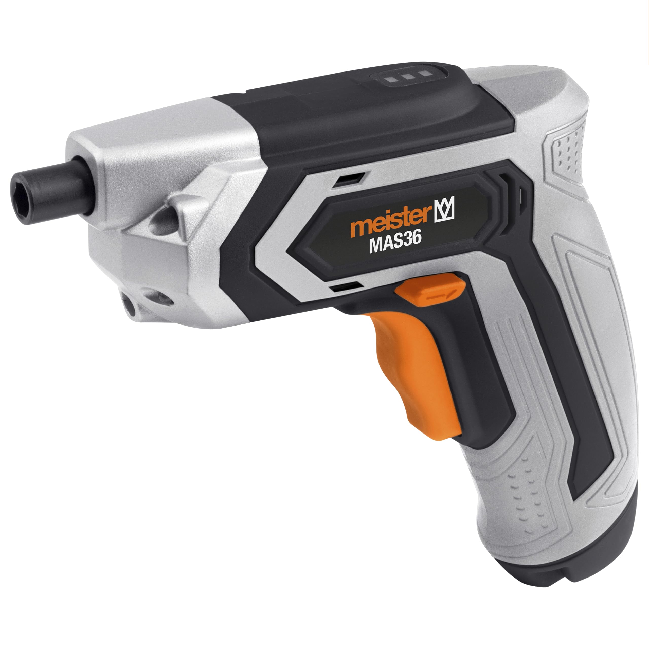 Avvitatore A Batteria Meister MAS36 3.6V | 2 Ah, Lampada LED, Set 9 Punte | Per Lavori Precisi - 4