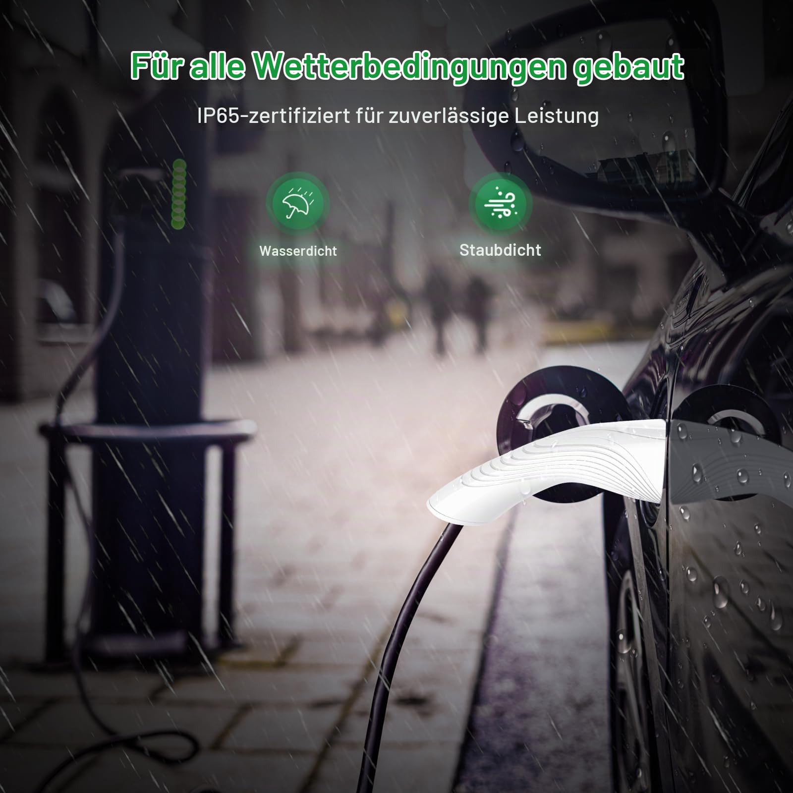 Typ 2 Ladekabel 11kW 7m 16A 3-Phasig für EV/PHEV Elektroautos Kompatibel mit Model Y/3/S/X, ID.3, ID.4, ID.5, Q4 E-Tron, IONIQ 5, Kona usw (Weiß)