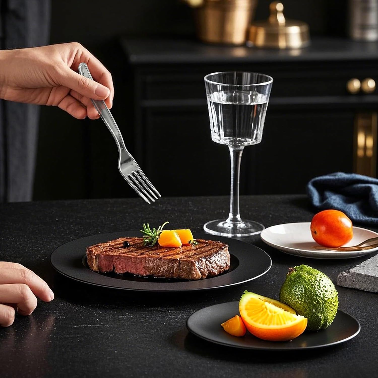 SACATR 1000 Count Plastic Forks Heavy Duty, Plastic Silverware Clear Forks, Premium Disposable Forks Bulk, BPA-Free, Heat Resistant, Suitable for Parties, Events and Everyday Use - Image 4