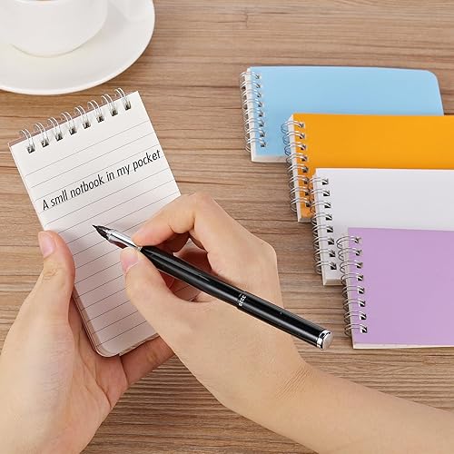 Miniatura 2 de 3 x 5 Small Pocket Notebooks - 8 Pcs Mini Spiral Notebook Bulk with Lined Pages, Colorful Little Notebook Nursing Notepad for Study, Work, Steno,