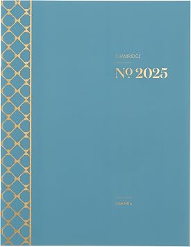 Cambridge 2025 Planner, Monthly, 8-1/2" x 11", Large, WorkStyle, Seaside Blue 1606-091-12-25
