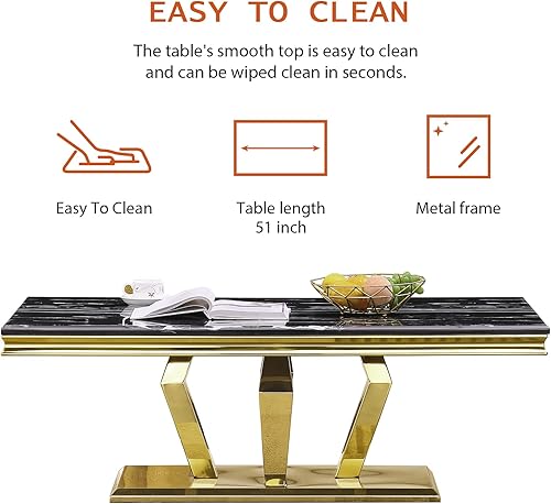 Miniatura 21 de ACEDÉCOR Mesa auxiliar, mesa de centro plateada con cuatro bases geométricas de espejo, mesa auxiliar rectangular con marco de metal resistente,