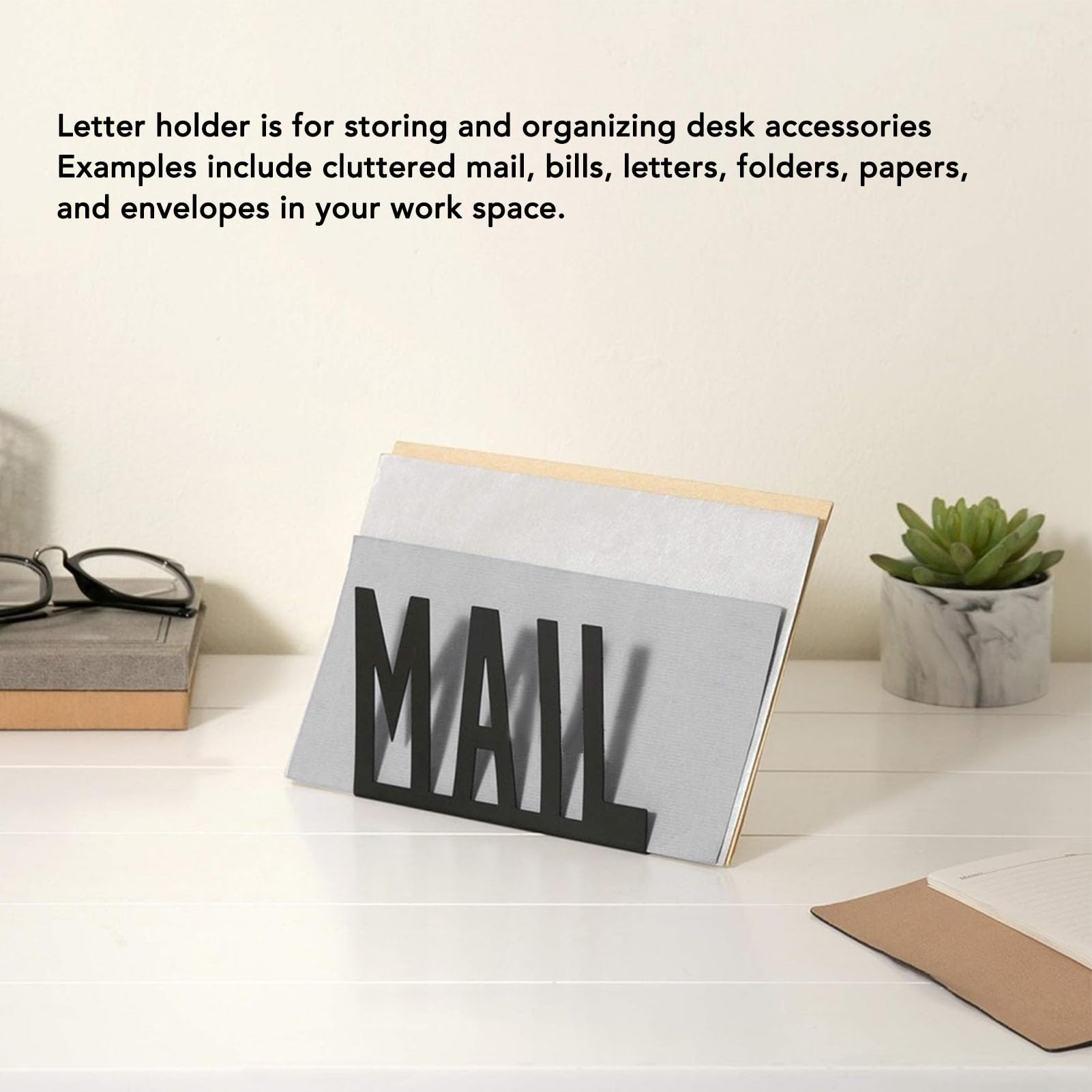 Snapklik.com : PerGar Desk Mail Bill Organizer, Metal Mail Holder ...