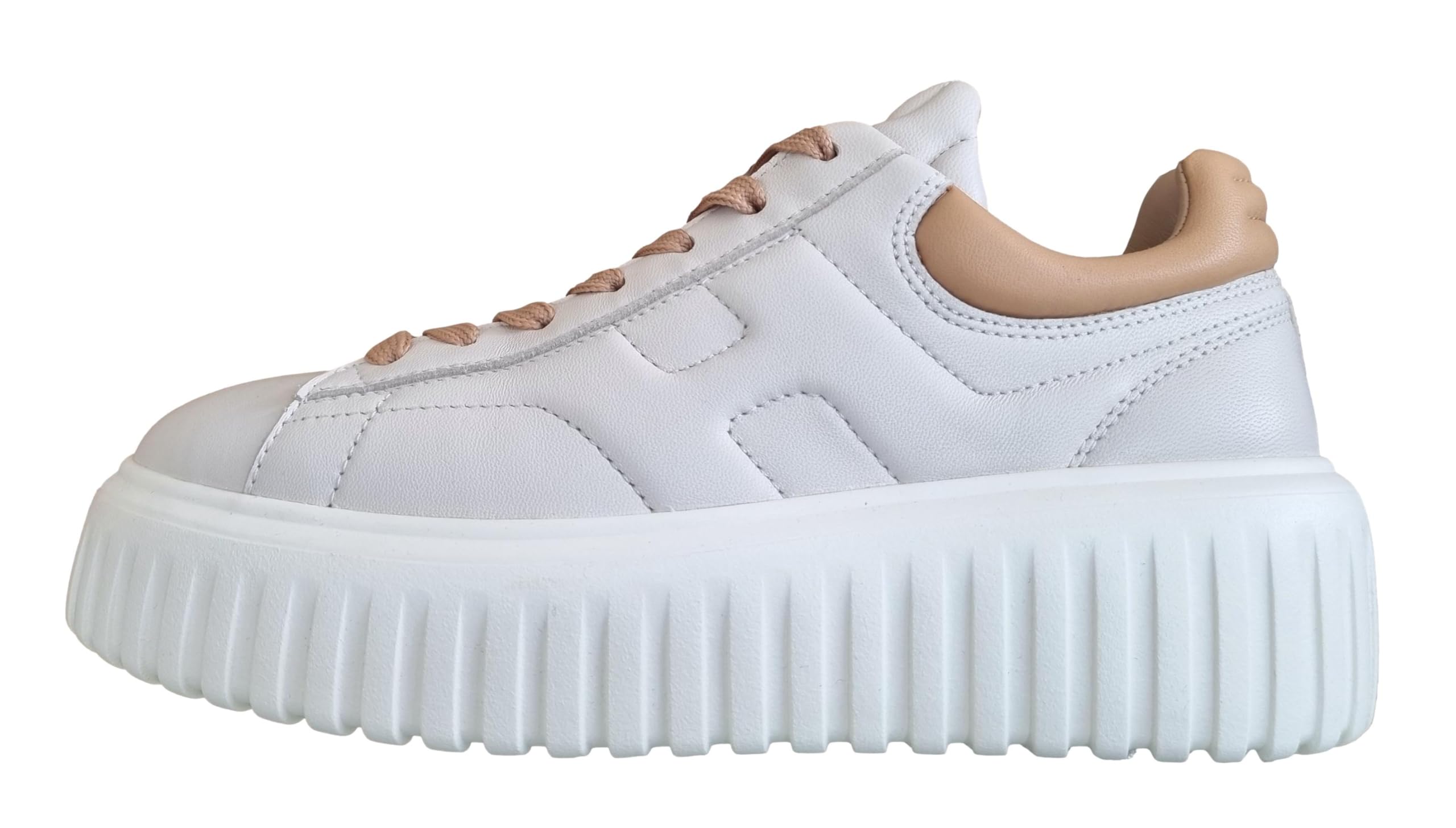 Hogan Zapatillas deportivas mujer H-Stripes HXW6450FC60LE90CA9 Yogurt y Avellana