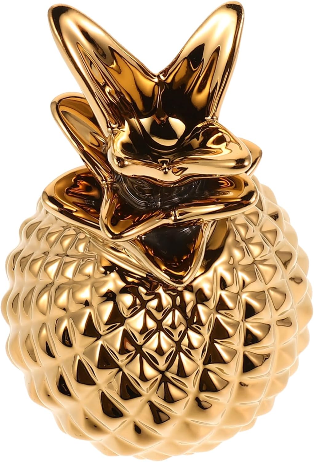 Ceramic Pineapple Tray for Jewelry and Keys Decor Fun Pineapple Shaped Dish for Living Room and Party Decorations Multi-functional Organizer